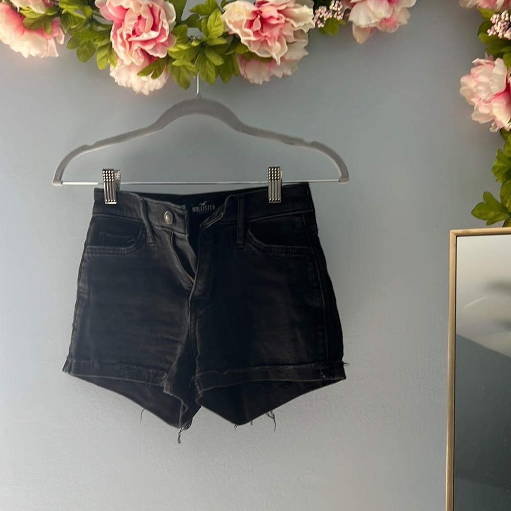 Hollister Black Jean Shorts